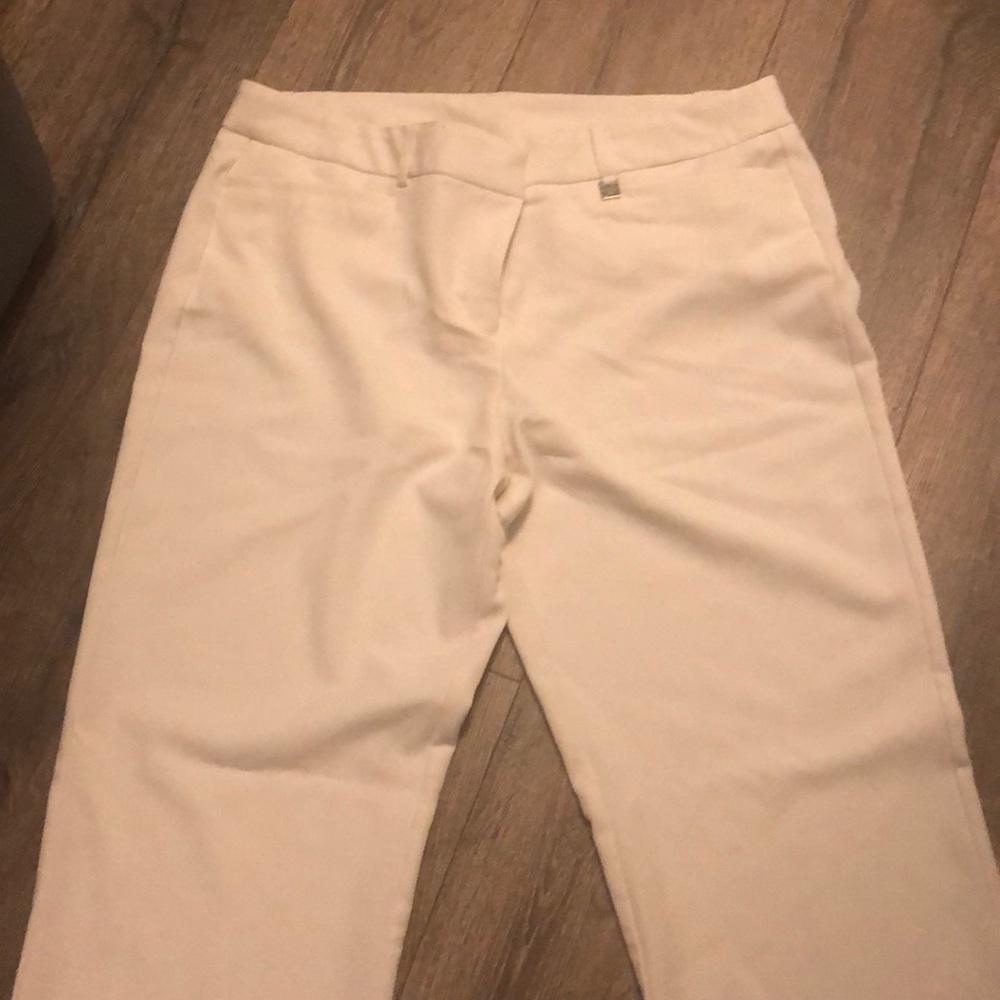 NWOT Anne Klein cream wide leg dress pants